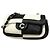 Chanel Bicolor Schultertasche aus Lammleder Schwarz Weiß