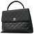 Borsa Chanel Matelassé in pelle caviar nera Nero