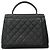 Borsa Chanel Matelassé in pelle caviar nera Nero - vista 15