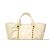 Borsa Tote Chanel Deauville Bianco - vista 14
