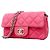 Borsa a tracolla Chanel Matelassé con catena Rosa