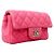 Borsa a tracolla Chanel Matelassé con catena Rosa - vista 2