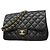 Timeless Borsa a tracolla Chanel in pelle d'agnello nera Nero
