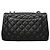Timeless Borsa a tracolla Chanel in pelle d'agnello nera Nero - vista 11