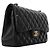 Borsa a tracolla Chanel in pelle d'agnello nera Nero - vista 2