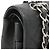 Chanel Schultertasche aus schwarzem genarbtem Kalbsleder - Ansicht 8