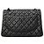 Timeless Borsa a tracolla Chanel in pelle d'agnello nera Nero - vista 17