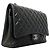 Timeless Borsa a tracolla Chanel in pelle d'agnello nera Nero - vista 2