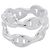 Hermès Hermes Double Row Silver Ring Silber