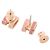 Hermès Pendientes Hermes Mini Pop H Rosa - vista 3
