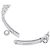 Hermès Bracciale Gourmet Hermes Kelly Charm Argento - vista 5