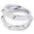 Ring Hermès Anillo Hermes Clou de H Double Round Silver Plata