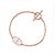 Hermès Pulsera Hermes Chaine d'Ancre Verso Rosa Blanco