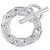Hermès Pulsera Hermes Chaine d'Ancre TGM Plata