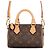 Borsa Louis Vuitton Monogram Nano Speedy Marrone