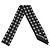 Foulard in seta Chanel bianco e nero