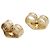 Autre Marque Pendientes de botón Tiffany Shell Motif Plata Dorado - vista 5