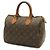 Borsa Louis Vuitton Monogram Speedy 25 Marrone - vista 3