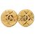 Chanel Matelassé Coco Mark Button Runde Ohrringe Golden