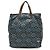 Borsa Tote Prada Triangle Tessuto Stampato Marrone Blu Blu navy - vista 2