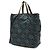 Borsa Tote Prada Triangle Tessuto Stampato Marrone Blu Blu navy - vista 3
