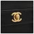Borsa a tracolla Chanel Matelassé Coco Mark Chain Nero - vista 5