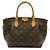 Louis Vuitton Monogram Turenne PM Handtasche Braun Weiß Monogramm