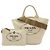 Bolso Tote PRADA Canapa Blanco Crudo Amarillo