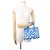 Borsa Louis Vuitton Monogram Empreinte LV x YK OnTheGo PM Bianco Blu - vista 4