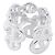 Ring Hermès Anello a Fascia Hermes Silver 925 - vista 3