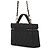 Borsa a tracolla Chanel in pelle di vitello martellata nera Nero - vista 2