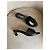 Chanel Sandali CC con Tacco in Pelle Nera Nero - vista 3
