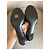 Chanel Sandali CC con Tacco in Pelle Nera Nero - vista 6
