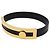 Hermès Pulsera con dije Puspus Hermes Negro Dorado