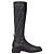 Fendi FF Jacquard Leder- und Stoffstiefel Schwarz