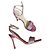 Sandali Christian Dior in pelle rosa con strass
