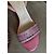 Sandali Christian Dior in pelle rosa con strass - vista 3