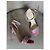 Sandali Christian Dior in pelle rosa con strass - vista 4