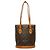 Borsa a tracolla Louis Vuitton Monogram Bucket PM Marrone