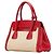 Prada Saffiano Canapa Handtasche - Beige and Red Rot - Ansicht 2