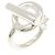 Ring Anillo Hermès Croisette Band Plata