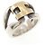 Ring Bague Hermès History Argenté Doré