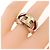 Ring Bague Hermès History Argenté Doré - vue 5