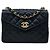 Borsa a tracolla e spalla con catena Chanel Matelassé Coco Mark Bijou Nero