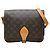 Borsa a tracolla Louis Vuitton Monogram Cartouchiere GM Marrone