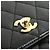 Borsa Chanel 12397 Nera in Pelle di Vitello Grena con Hardware Oro Nero - vista 5