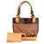 Louis Vuitton Monogram Vinyl Cabas Ambre PM Tragetasche Braun