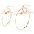 Hermès Pendientes Hermes Echappet Dorado - vista 2