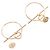 Hermès Pendientes Hermes Echappet Dorado - vista 3