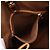 Bolsa Louis Vuitton Monogram Batignolles Horizontal Marrom Bege - vista 9